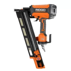 RIDGID R350RHF-OF60150HB 6 Gal. Portable Electric Pancake Air Compressor with Pneumatic 21-Degree 3-1/2 in. Round Head Framing Nailer