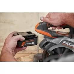 RIDGID 18V 6.0 Ah and 4.0 Ah MAX Output Lithium-Ion Batteries and Charger Kit with Bag