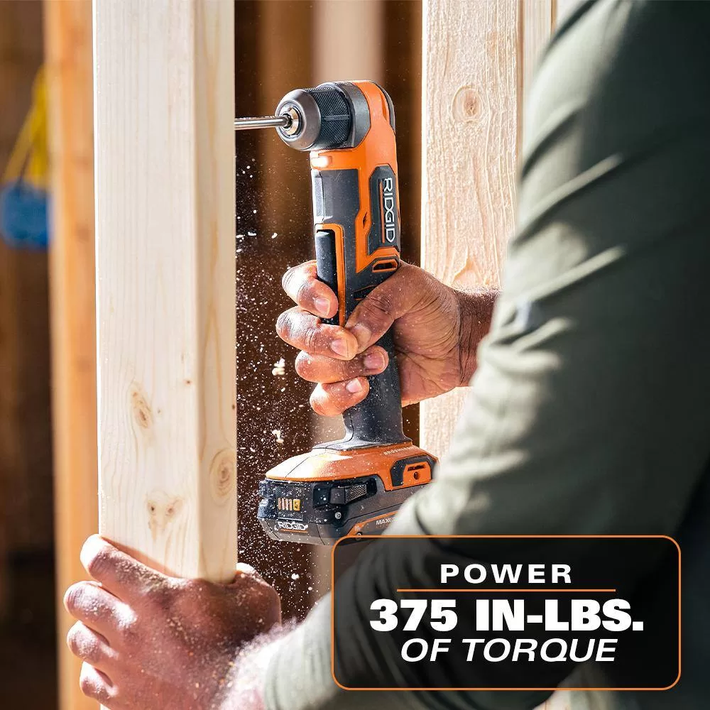 RIDGID R87701B 18V SubCompact Brushless Cordless 3/8 in. Right Angle Drill (Tool Only)