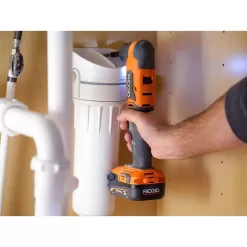 RIDGID R87701K 18V SubCompact Brushless Cordless 3/8 in. Right Angle Drill Kit with 2.0 Ah MAX Output Battery and Charger