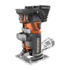 RIDGID R860443B 18V OCTANE Brushless Cordless Compact Fixed Base Router with 1/4 in. Bit, Round and Square Bases and Collet Wrench