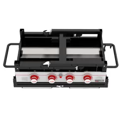 Royal Gourmet GB4000F 36 in. 4-Burner Propane BBQ Grill in Black Flat Top Gas Griddle with Top Cover Lid, for Large Outdoor Camping