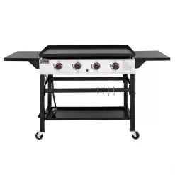 Royal Gourmet GB4002 4-Burner 36 in. Flat Top Propane Griddle Gas Grill for Outdoor Events, Camping and BBQ