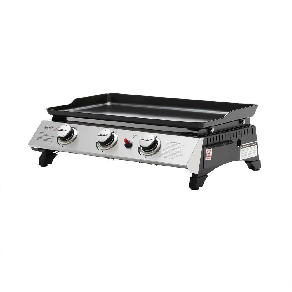 Royal Gourmet PD1300 Portable 3-Burner Built-in Propane Gas Grill in Stainless Steel