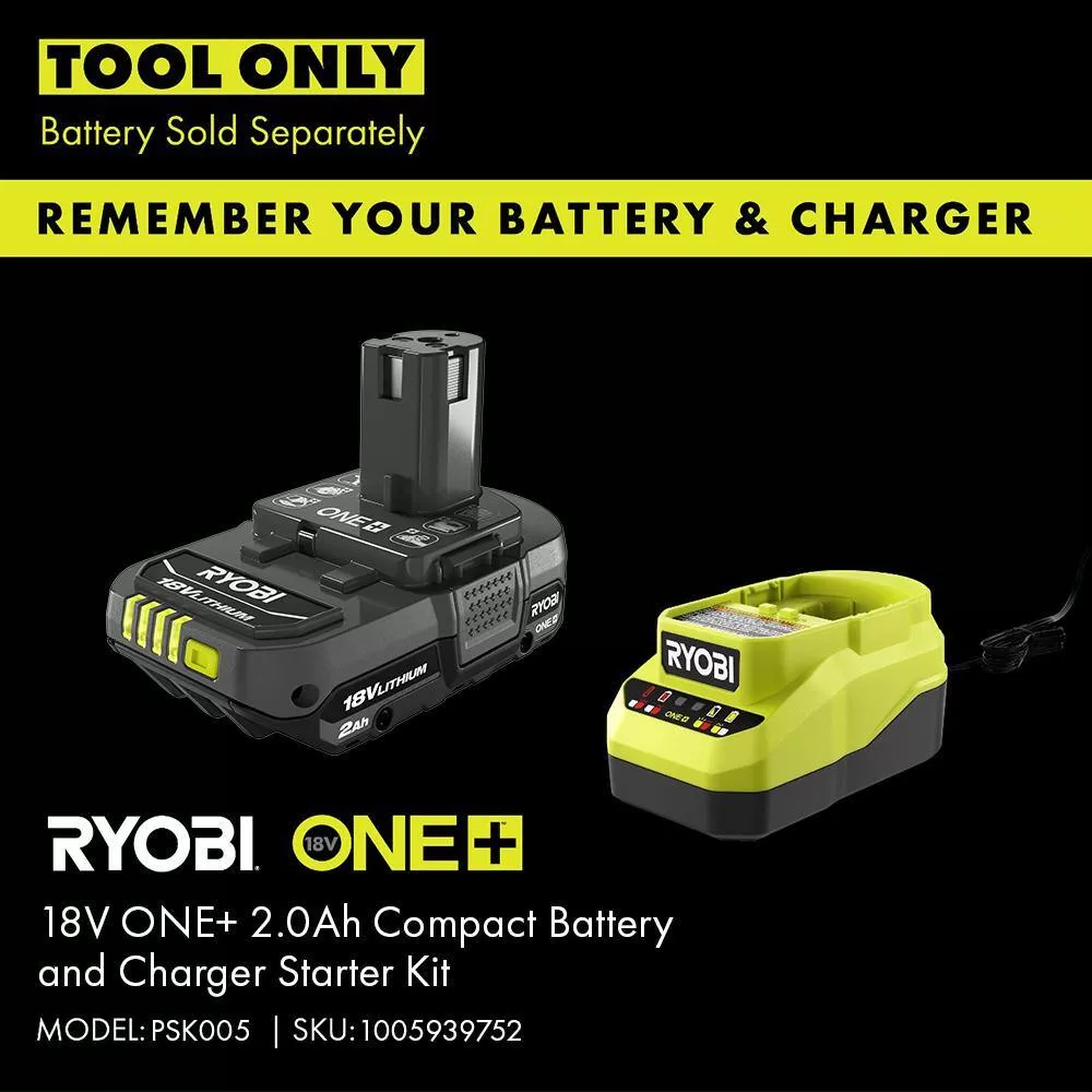 RYOBI P29016BTL ONE+ 18V Cordless Earth Auger with 3 in. Bit (Tool Only)