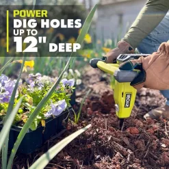RYOBI P29160 ONE+ 18V Cordless Earth Auger with 3 in. Bit, 2.0 Ah Battery and Charger