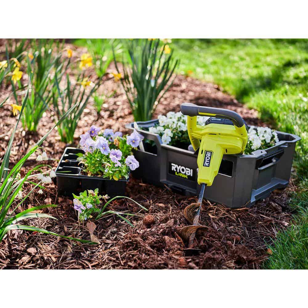 RYOBI P29160 ONE+ 18V Cordless Earth Auger with 3 in. Bit, 2.0 Ah Battery and Charger