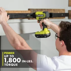 RYOBI PCL235K2 ONE+ 18V Cordless 1/4 in. Impact Driver Kit with (2) 1.5 Ah Batteries and Charger