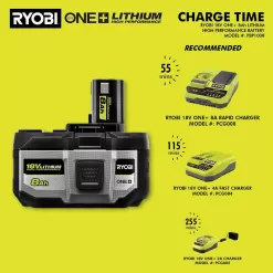 RYOBI ONE+ 18V 8.0 Ah Lithium-Ion HIGH PERFORMANCE Battery