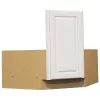 Hampton Bay KCSB36-SW Hampton 36 in. W x 24 in. D x 34.5 in. H Ready to Assemble Corner Sink Base Kitchen Cabinet in Satin White without Shelf
