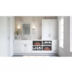 Hampton Bay KAIE4835X-SW 48 in. W x 34.5 in. H End Panel in Satin White