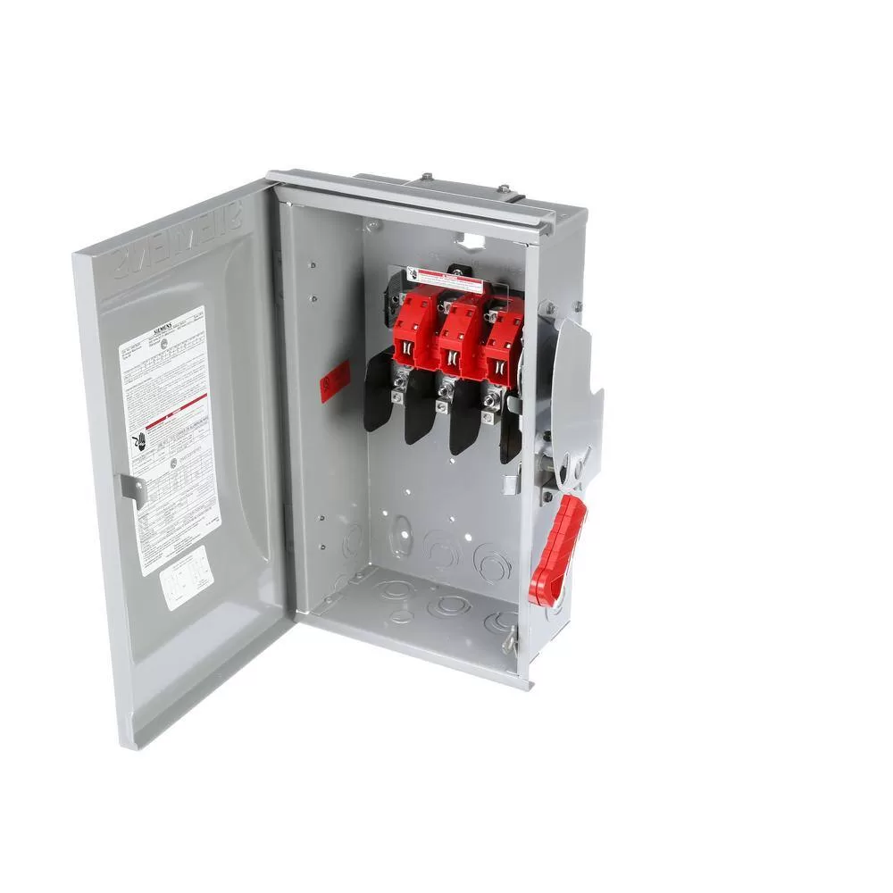 Siemens HNF362R Heavy Duty 60 Amp 600-Volt 3-Pole Outdoor Non-Fusible Safety Switch