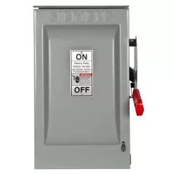 Siemens HNF362R Heavy Duty 60 Amp 600-Volt 3-Pole Outdoor Non-Fusible Safety Switch