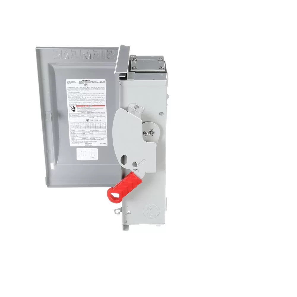 Siemens HNF362R Heavy Duty 60 Amp 600-Volt 3-Pole Outdoor Non-Fusible Safety Switch