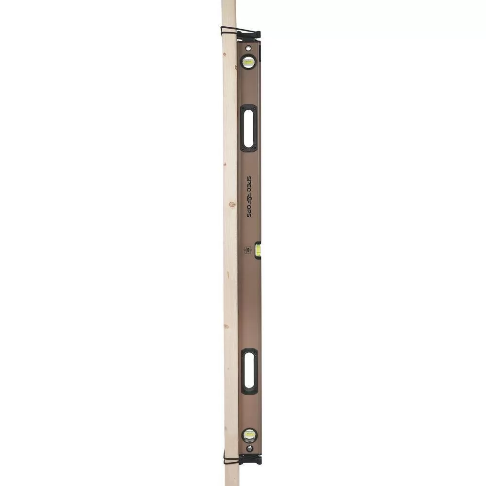 SPEC OPS SPEC-LEVEL48M 48 in. Magnetic Box Beam Level, Tourniquet Bungee System, Aluminum