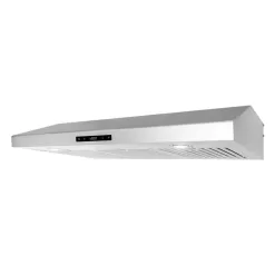 Cosmo COS-KS6U36 36 in. 500 CFM Ducted Under Cabinet Range Hood with Digital Touch Display and LED Lights in Stainless Steel