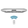 Cosmo COS-KS6U36 36 in. 500 CFM Ducted Under Cabinet Range Hood with Digital Touch Display and LED Lights in Stainless Steel