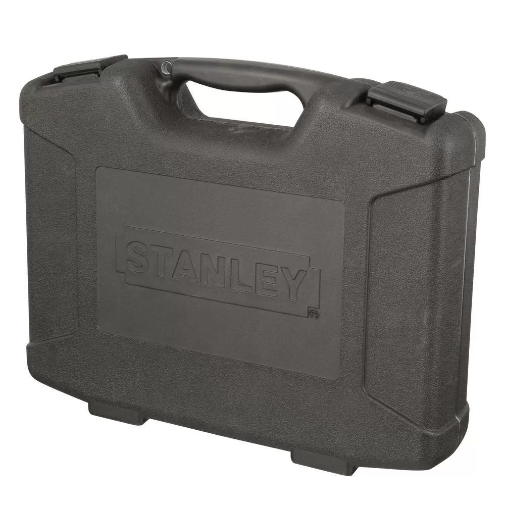 Stanley 92-839 1/4 in. & 3/8 in. Drive Black Chrome Laser Etched SAE & Metric Mechanics Tool Set (99-Piece)