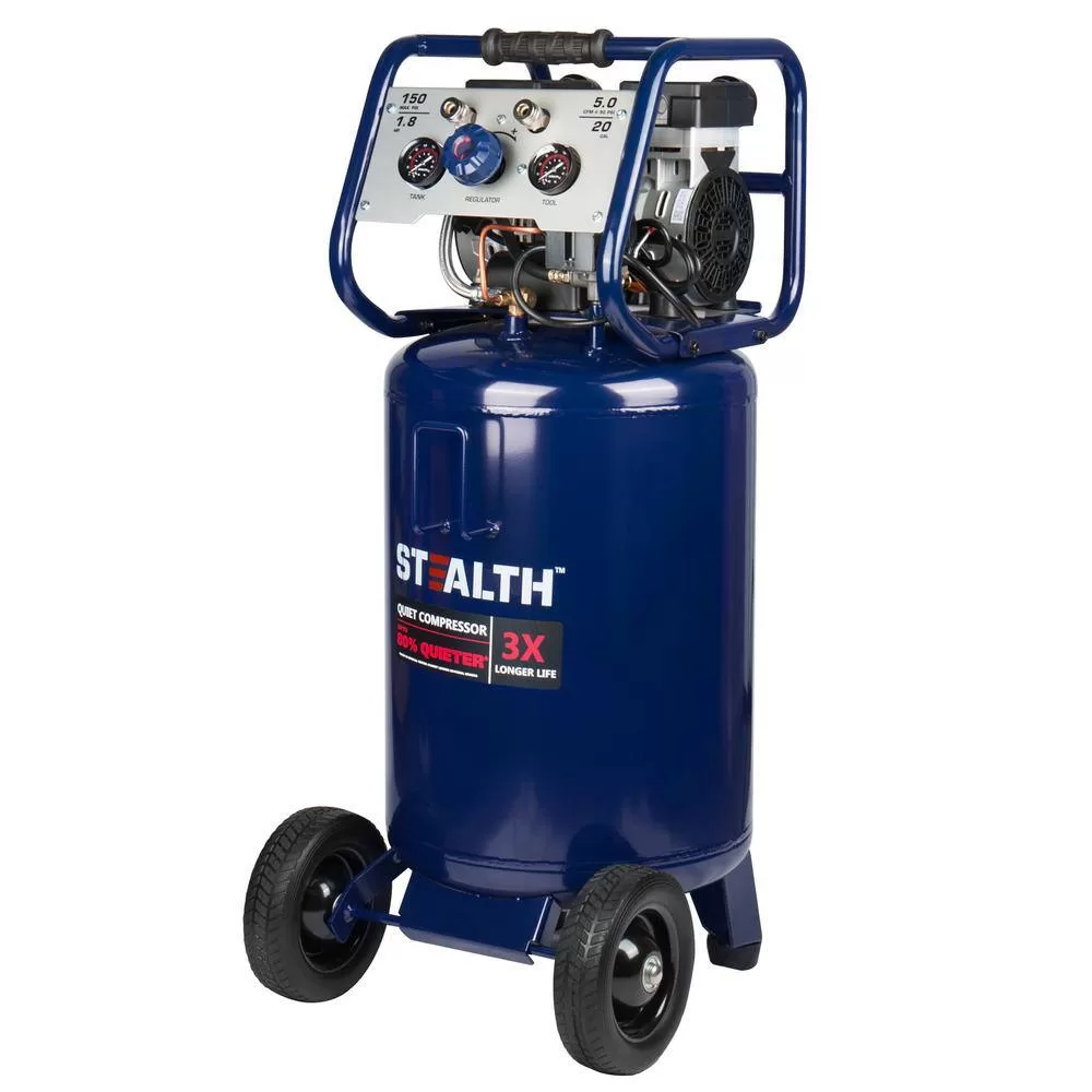 Stealth SAQ-12018 Professional 20 Gal. 150 PSI 2 Portable Vertical Electric Air Compressor