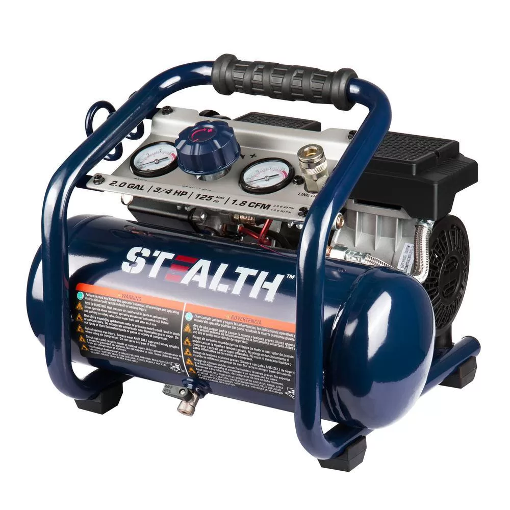 Stealth SAQ-1234 2 Gal. 125 PSI 2 Portable Electric Air Compressor