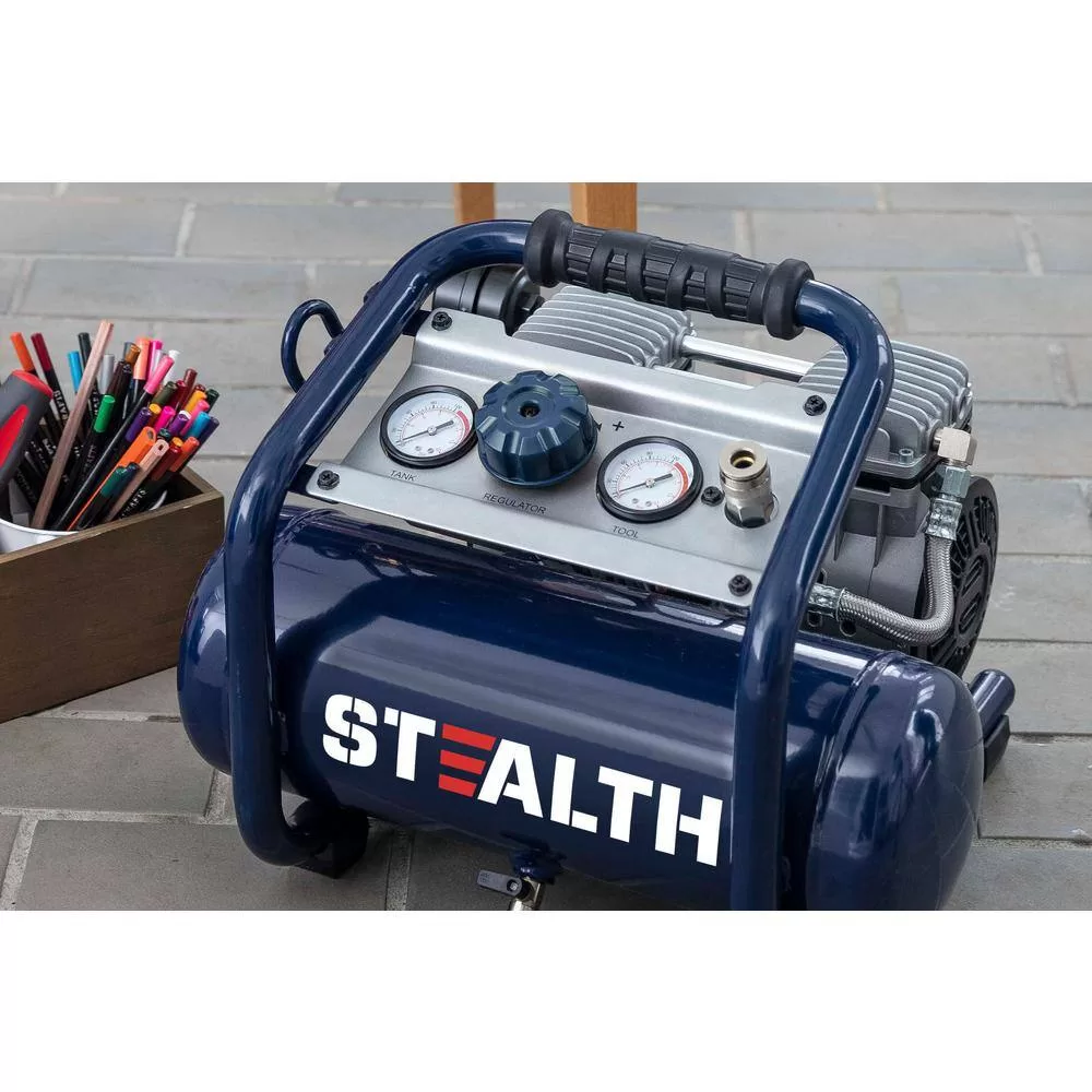 Stealth SAQ-1234 2 Gal. 125 PSI 2 Portable Electric Air Compressor