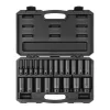 TEKTON SID92306 1/2 in. Drive Deep 6-Point Impact Socket Set, 21-Piece (5/16 in. -1-1/2 in.)