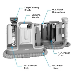 Tzumi Ionvac Stain Lifter Portable Corded Carpet Cleaner