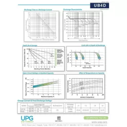 UPG UB-4D AGM 12-Volt 200 Ah L4 Terminal Sealed Lead Acid (SLA) AGM Rechargeable Battery