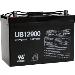 UPG UB12900 (Group 27) 12-Volt 90 Ah Z1 Terminal Sealed Lead Acid (SLA) AGM Rechargeable Battery