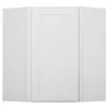 Hampton Bay F11DC2430R Westfield Feather White Shaker Stock Corner Wall Kitchen Cabinet (24 in. W x 12 in. D x 30 in. H)