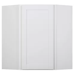 Hampton Bay F11DC2430R Westfield Feather White Shaker Stock Corner Wall Kitchen Cabinet (24 in. W x 12 in. D x 30 in. H)