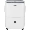 Whirlpool WHAD501CW 50-Pint Portable Dehumidifier with 24-Hour Timer, Auto Shut-Off, Easy-Clean Filter, Auto-Restart and Wheels