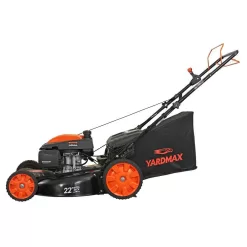 YARDMAX YG2860 22 in. 201 cc SELECT PACE 6 Speed CVT High Wheel FWD 3-in-1 Gas Walk Behind Self Propelled Lawn Mower