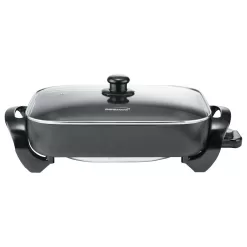 Brentwood 16 inch Electric Skillet with Glass Lid