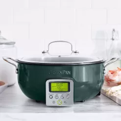 GreenPan 6qt Elite Essential Non-Stick Smart Skillet Ponderosa Pine