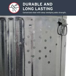 Behrens 20 gal. Galvanized Steel Composter/Rubbish Burner Animal Proof/Animal Resistan Lid