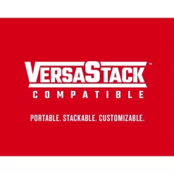 Craftsman VERSASTACK 8.5 in. W X 13.5 in. H Polyester Tool Bag 31 pocket Black/Red 1 pc