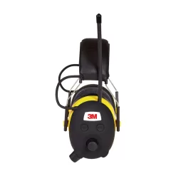 3M WorkTunes 24 dB Plastic Professional Hearing Protectors Black/Yellow 1 pk