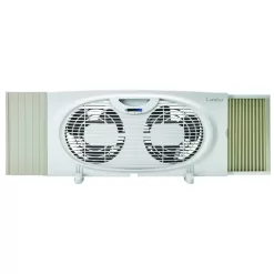 Lasko 10.15 in. H X 7 in. D 2 speed Twin Window Fan
