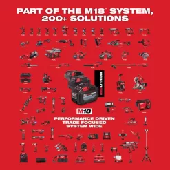 Milwaukee M18 300 lm Black/Red LED Stick Light
