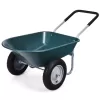 Costway 2 Tire Wheelbarrow Garden Cart Heavy-duty Dolly Utility Cart, Green