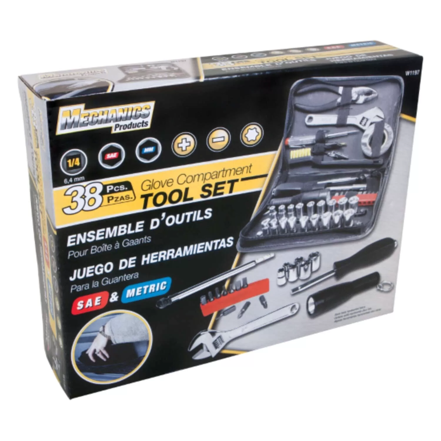 Performance Tool Compact Auto Tool Kit 38 pc