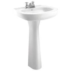 Cato Jazmin Vitreous China Bathroom Sink 18.5 in. W X 15.75 in. D White