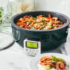 GreenPan 6qt Elite Essential Non-Stick Smart Skillet Ponderosa Pine
