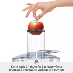 Breville Juice Fountain Compact Juicer, Silver, BJE200XL, 10