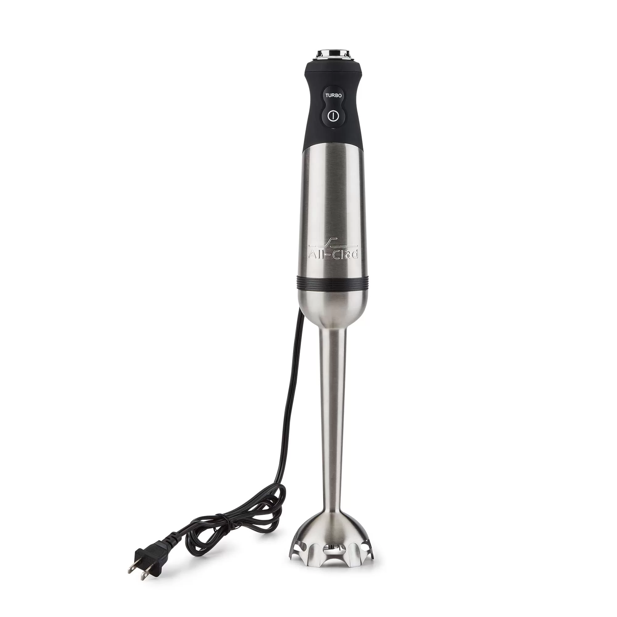 All-Clad Electrics Stainless Steel Immersion Blender 2 Piece Turbo Function 600 Watts Detachable, 9-1/4-inch