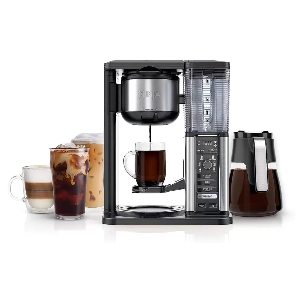 Ninja CM401 Specialty 10-Cup Coffee Maker with 4 Brew Styles for Ground Coffee, Black