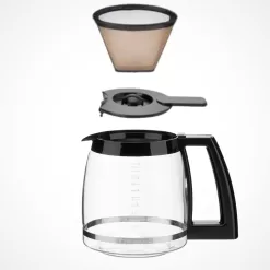 Cuisinart DCC-2650P1 Extreme Brew 12-Cup Programmable Coffeemaker, Black/Stainless Steel,Silver