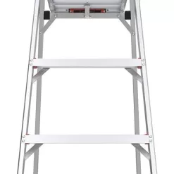 Little Giant Ladder Systems Flip N Lite 6 Foot 300 Pound Capacity Aluminum Lightweight Slim Stepladder Ladder