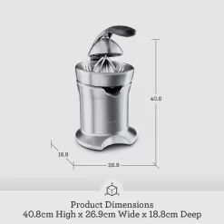 Breville Juice Fountain Compact Juicer, Silver, BJE200XL, 10
